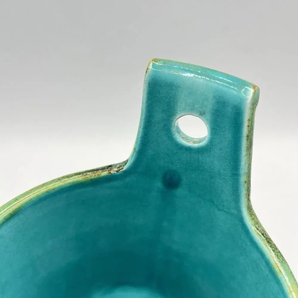 Crate And Barrel Container Blue Ceramic